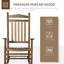 Chaise berçante à haut dossier Traditional-72564313