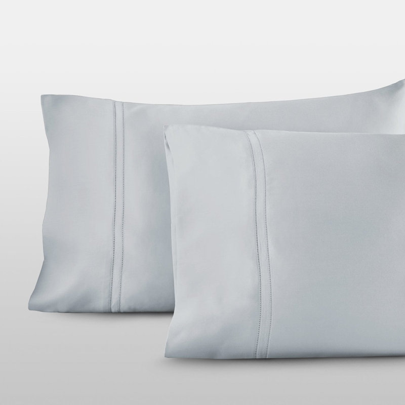 Yalda Pillowcase Set, Standard Pillowcase, Icy Blue