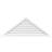 Triangle Surface Mount Functional Brickmould Sill Frame PVC Gable Vent 11/12 Pitch-43316127