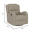  Fauteuil inclinable oscillant et pivotant Auden-1350828535