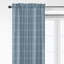 Shay Window Pane Cornflower Cotton Rod Pocket Drapery Panel Set of 2-813016612