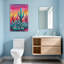 Plantes et fleurs, paysage de cactus coloré au coucher du soleil-1925910962