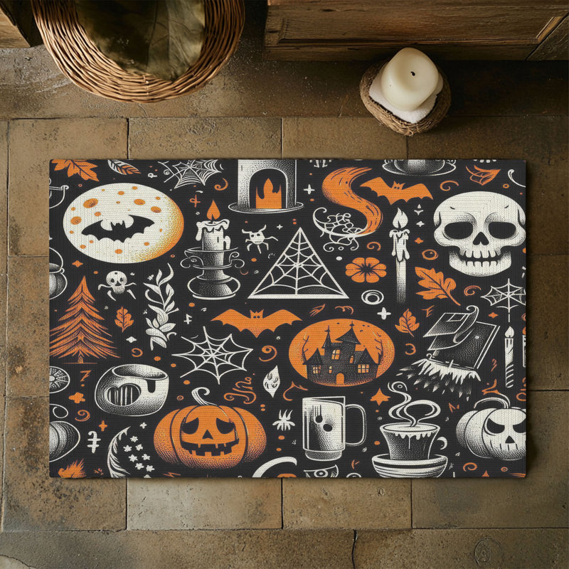 Tapis tressé Minimal Haunts, Rectangulaire 3 pi x 5 pi