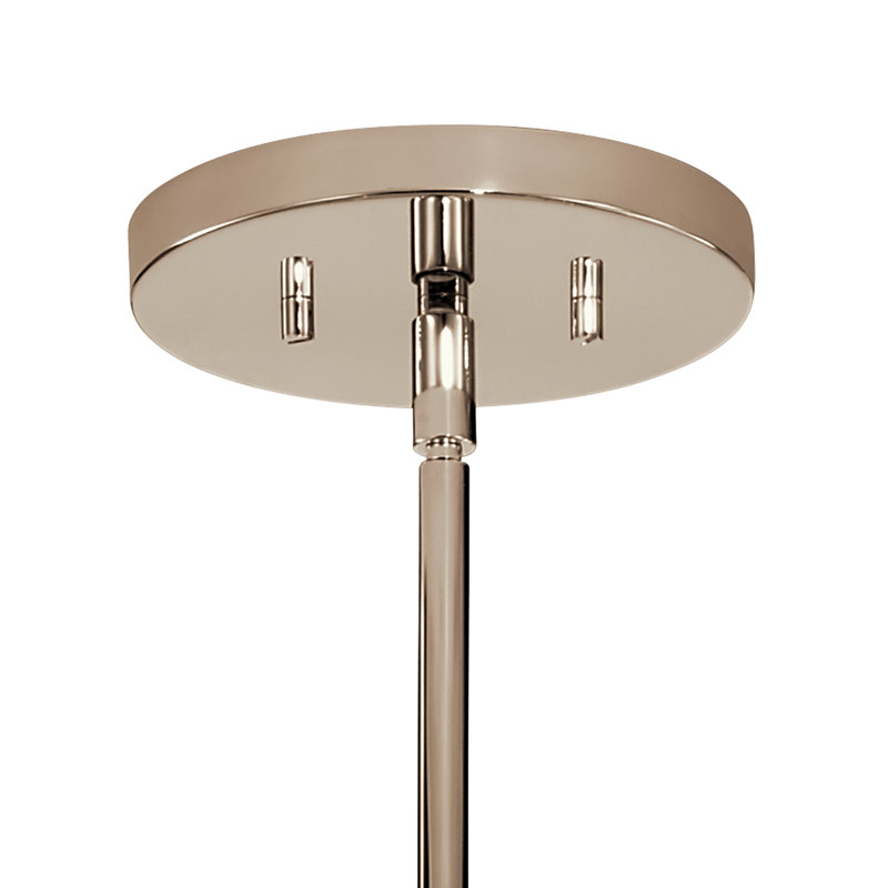 Lustre Tolani 6Lt, Nickel poli, H 20 po x l 34 po x P 34 po