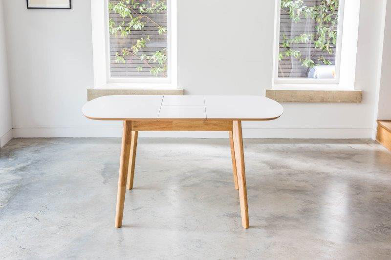 Extendable Oval Solid Wood Base Dining Table
