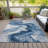 Machine Washable Indoor/Outdoor Cinead ACN1706 Navy Rug-104708142