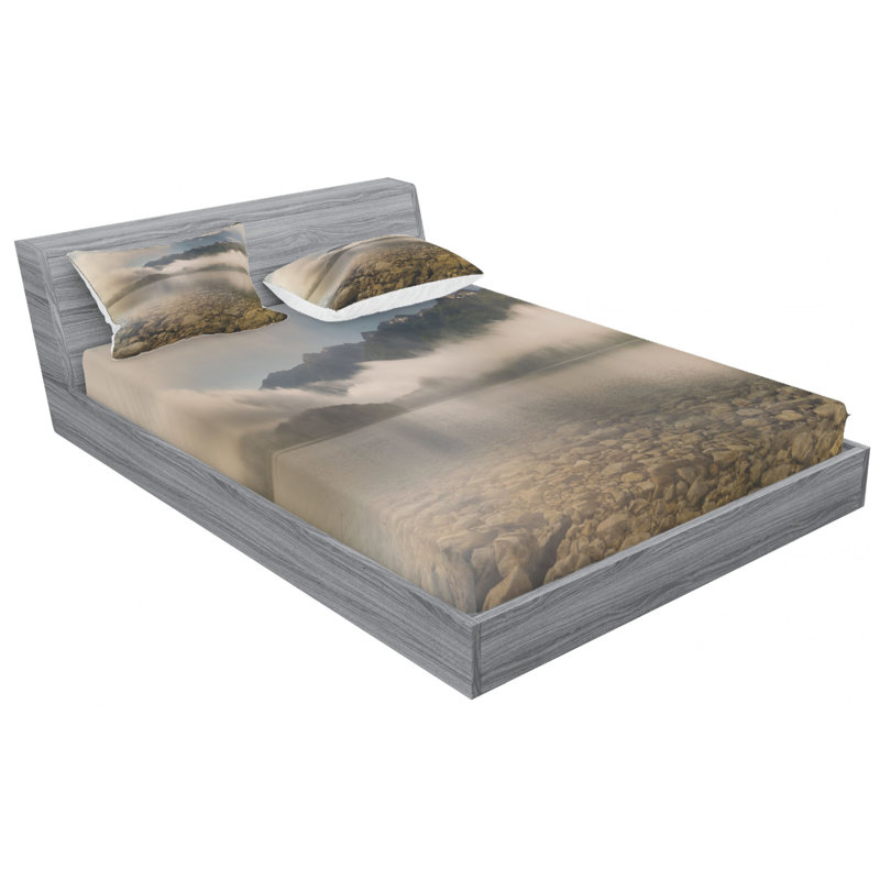 Microfiber Sheet Set, Queen Sheet Set with Fitted Sheet
