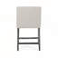 Ensemble de 2 tabourets de comptoir rembourrés gris clair de 26 pouces avec base en H classique pour une cuisine confortable et des sièges de bar
