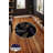 Stylish Round Area Rug, 59 Inches, 100% Polyester, 650 Gr/m² | Antibacterial, Non-Slip PVC Dot Underside, 8 mm Pile Height | Machine Washable, 3D Digital Print | Perfect for Living Room, Bedroom & Dining Areas-1300067634