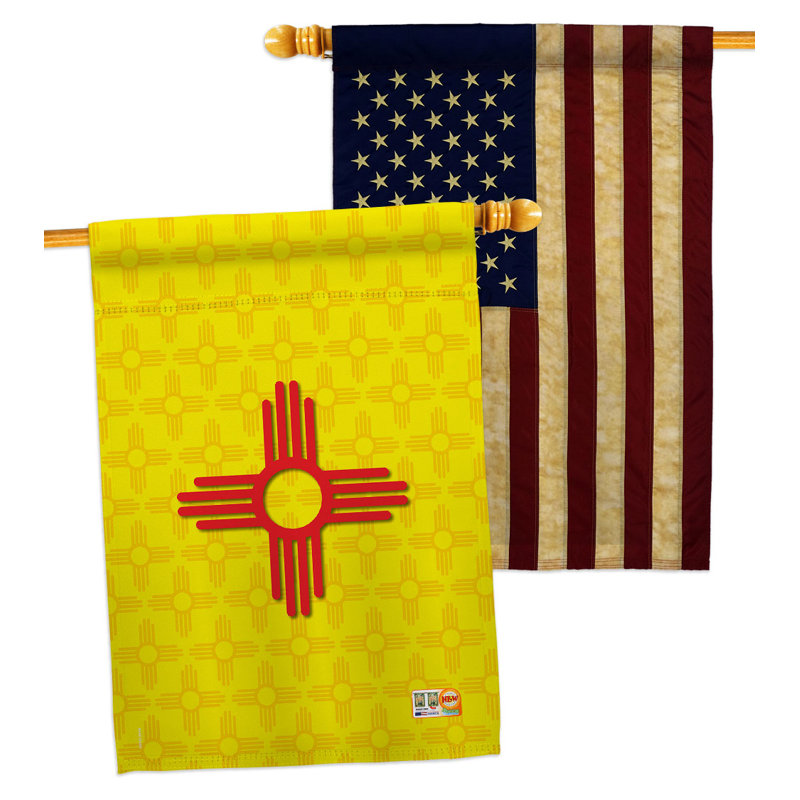Double Sided 40'' H x 28'' W Polyester House Flag