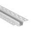 Plaster-in LED Aluminum Channel,6.6 ft/2M, Trimless Recessed Drywall LED Strip Diffuser Channel, with Milky Cover, End Caps and Mounting Clips, Aluminum Profile, for Wall and Ceiling