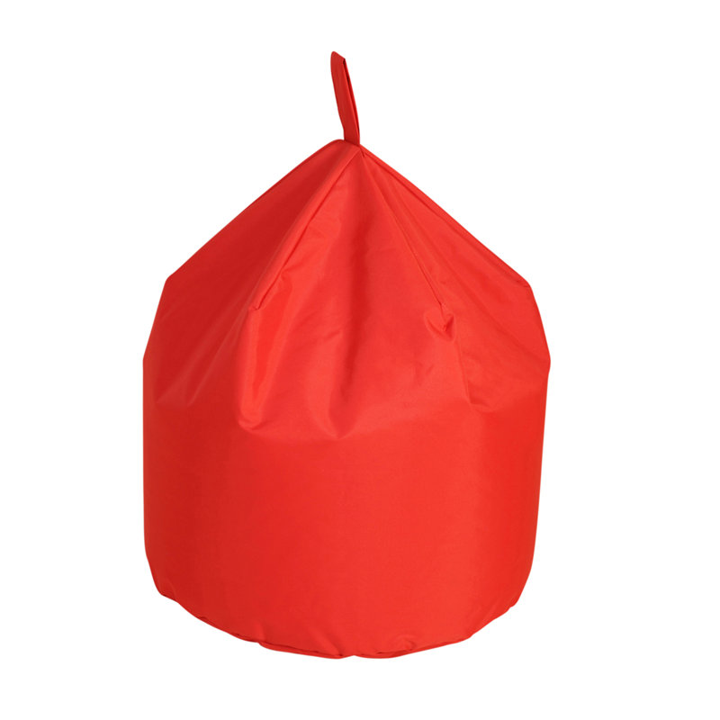 Polyester Outdoor Friendly Refillable Classic Bean Bag, Red, 40 cm H x 50 cm W x 50 cm D