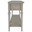 Console de style rétro classique avec trois tiroirs supérieurs et une tablette inférieure de style ouvert, table de couloir-494288988