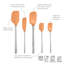 Ensemble de 5 spatules en silicone Tovolo Flex-Core avec poignées en acier inoxydable-1974783450
