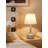 Touch-Control Bedside Lamp Set (2-Piece), Rustic-Style Three-Level Dimming Table Lamp with Fabric Shade, Suitable for Nightstands, Desks, Bedrooms, Living Rooms, Offices-1124431088