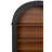 Black 4 - Shelf 45.66" Arched Wood Floor Bookcase, Storage In Bedroom, Robust , Elegant Design, Feature For Home ,