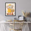 Cute Elephant Scooter Framed Wall Art Prints - Cartoon Animal Kids Room Nursery-125212123-125212122