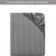 Soft & Cozy 40cm Extra Deep Pocket Microfiber Striped Fitted Sheet-119207607-119207610