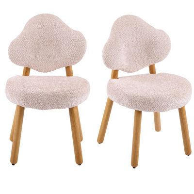 Ensemble de 2 chaises d'appoint rembourrées Cloud