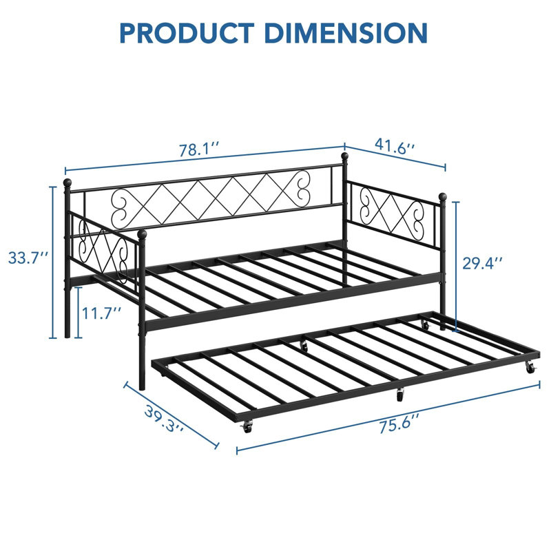 Ducas Daybed, Black
