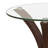 Castillo Glass Side Table, Curved Base