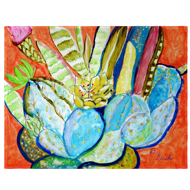 Polyester Floral Rectangle Placemat