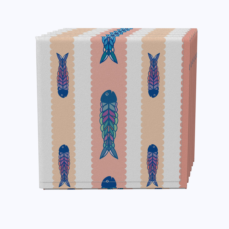 Cotton Abstract Square Napkin