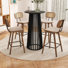 Bar Table Set With PU Cushion Stools