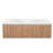 60 Inches Modern Bathroom Vanity Wall Mounted Floating Cabinets Doors Drawers, Gold Handles, Double Sinks-1627170734