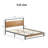 Ingrun Meatl Platform Bed with Headboard-550482712