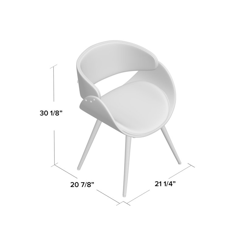 Chaise avec accoudoirs en lin Albinas, Gris