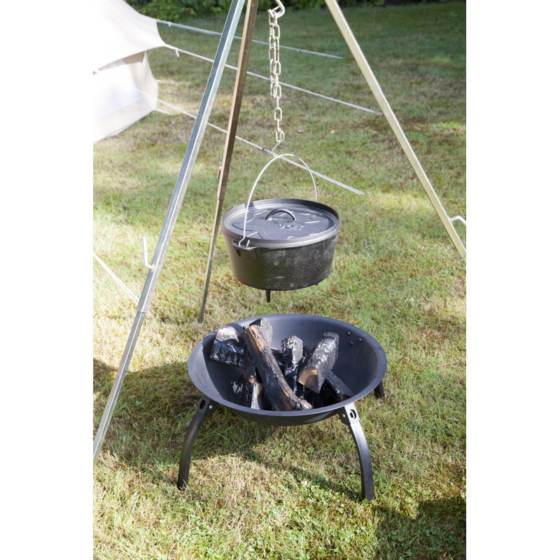 Theodosia Round Steel Charcoal Smokeless Fire Pit