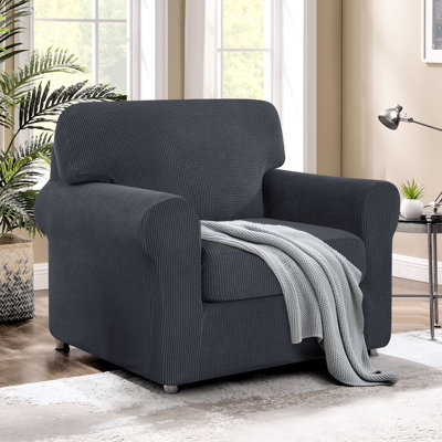 Stretch Separate Box Cushion Armchair Slipcover