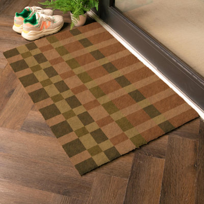 Check Coir Doormat
