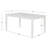 Asherton 60" Acacia Solid Wood White Dining Table