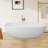65'' x 29.5'' Freestanding Soaking Solid Surface Bathtub