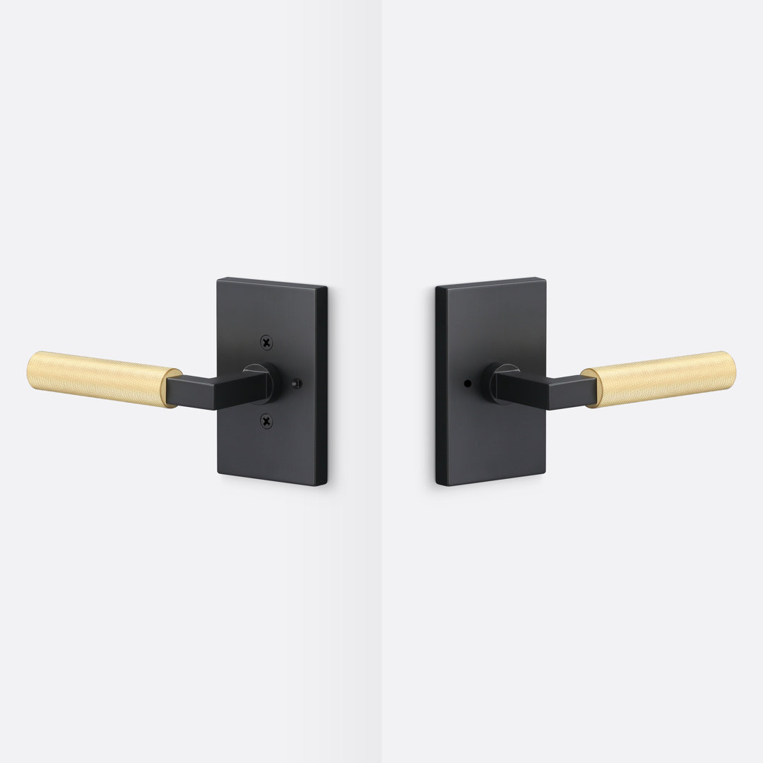Levanto Privacy Rosette, Knurled Grip Sure-Loc Hardware Lever 