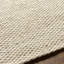 Tapis uni en jute de couleur unie à tissage plat brun clair-528535542
