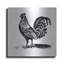 August Grove® «Rooster Ready» par Art Licensing Studio, art mural en métal-129012743