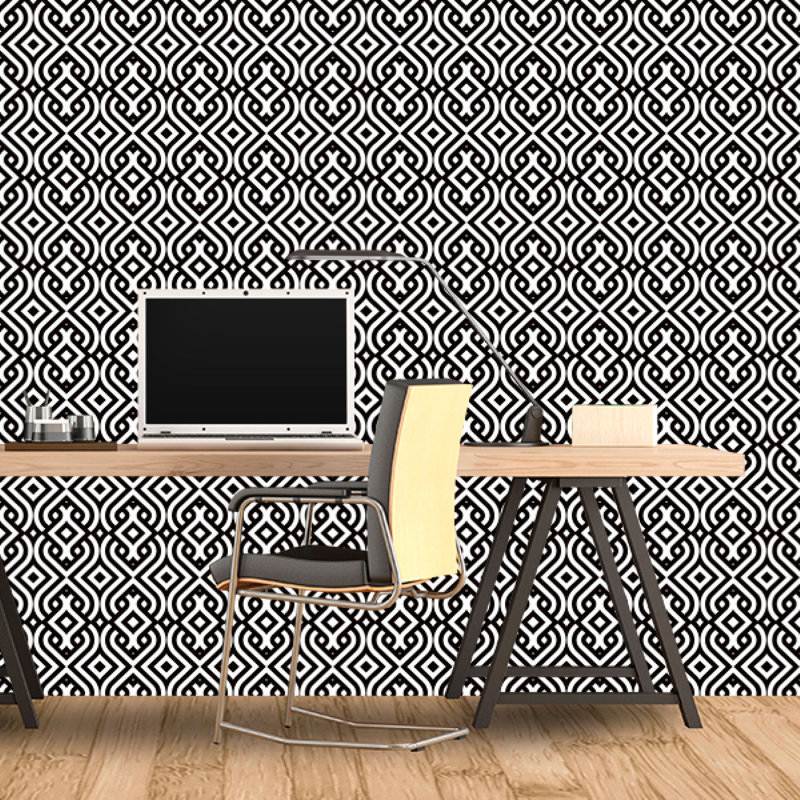 Wier Peel & Stick Geometric Tile, 102" L x 24" W