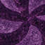 Tapis décoratif violet à poils longs à motif abstrait à Fitts-410180753