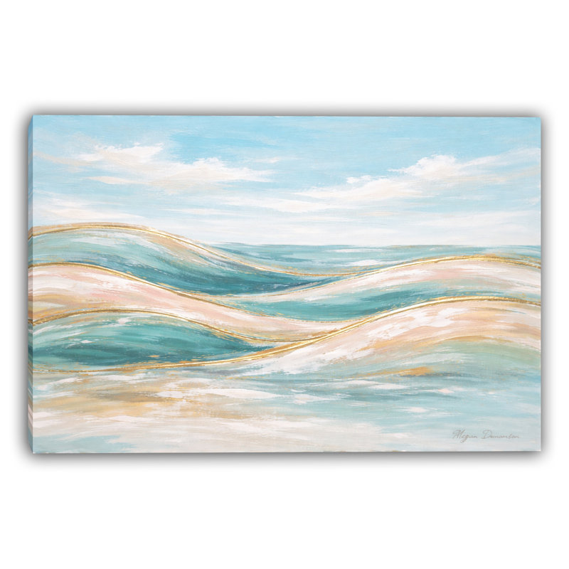 «Blue Sky», art mural sur toile tendue, L 48 po x H 36 po x P 1,5 po