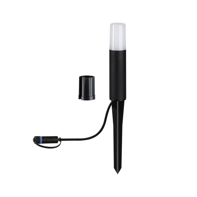 Flarea Integrated LED Metal Bollard Light, 20cm H x 4.5cm W x 4.5cm D