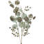 Glittered Winter Leaves Artificial Christmas Spray - 32" - White And Gold