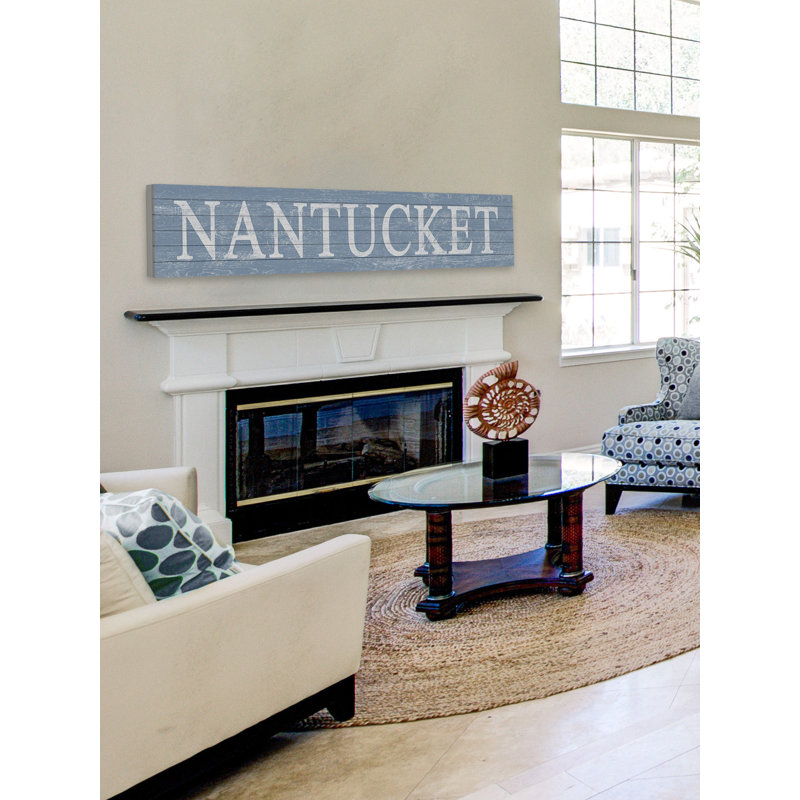 «In Nantucket», art textuel sur bois
