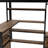 Full Metal Loft Bed With Desk, And Wardrobe, Featuring Led Lights, Charge Station Robust Frame , Wardrobe Storage -