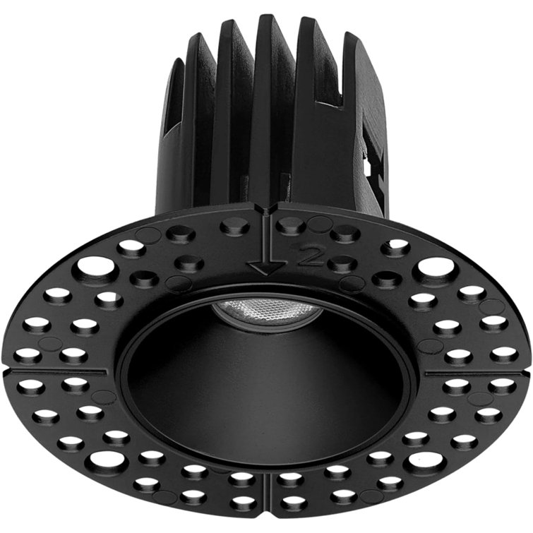 Perlglow 1" Trimless Round 7W 600 Lumens 5CCT Recessed Light
