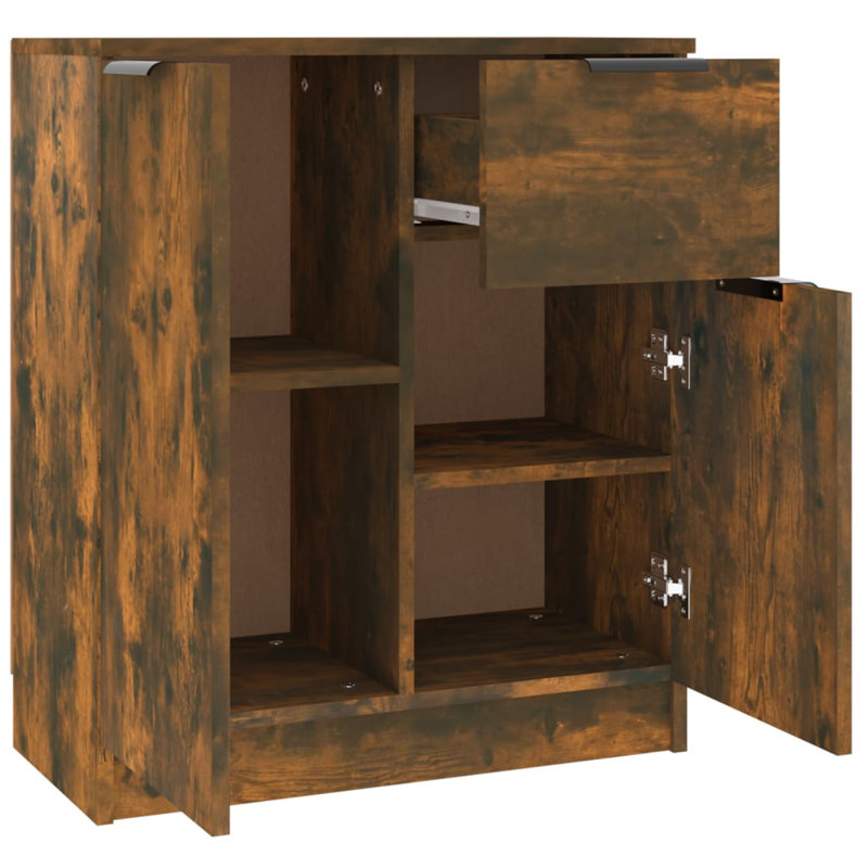 Jordano 1 -Drawer 2 -Door Accent Chest, Smoked Oak