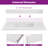 36" White Engineered Stone Bathroom Vanity Backsplash