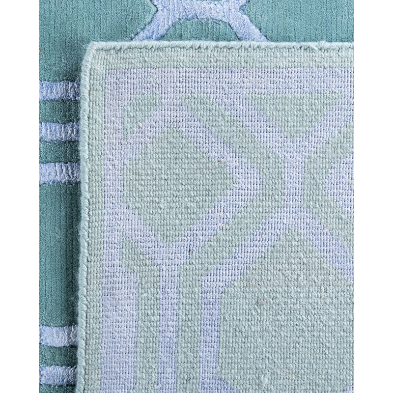 Overdyed One-of-a-Kind 9' 3" X 12' 1" Hand Knotted Area Rug